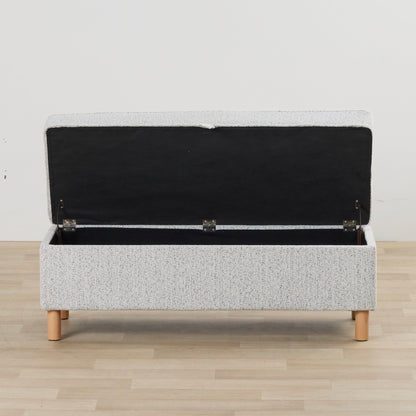 Pouf de rangement - Gris clair