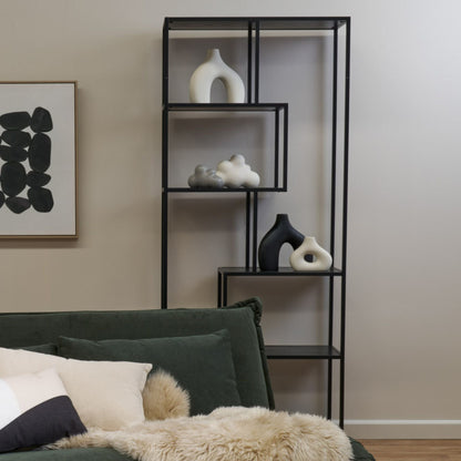 Étagère asymétrique Eliot - Noire - Haute