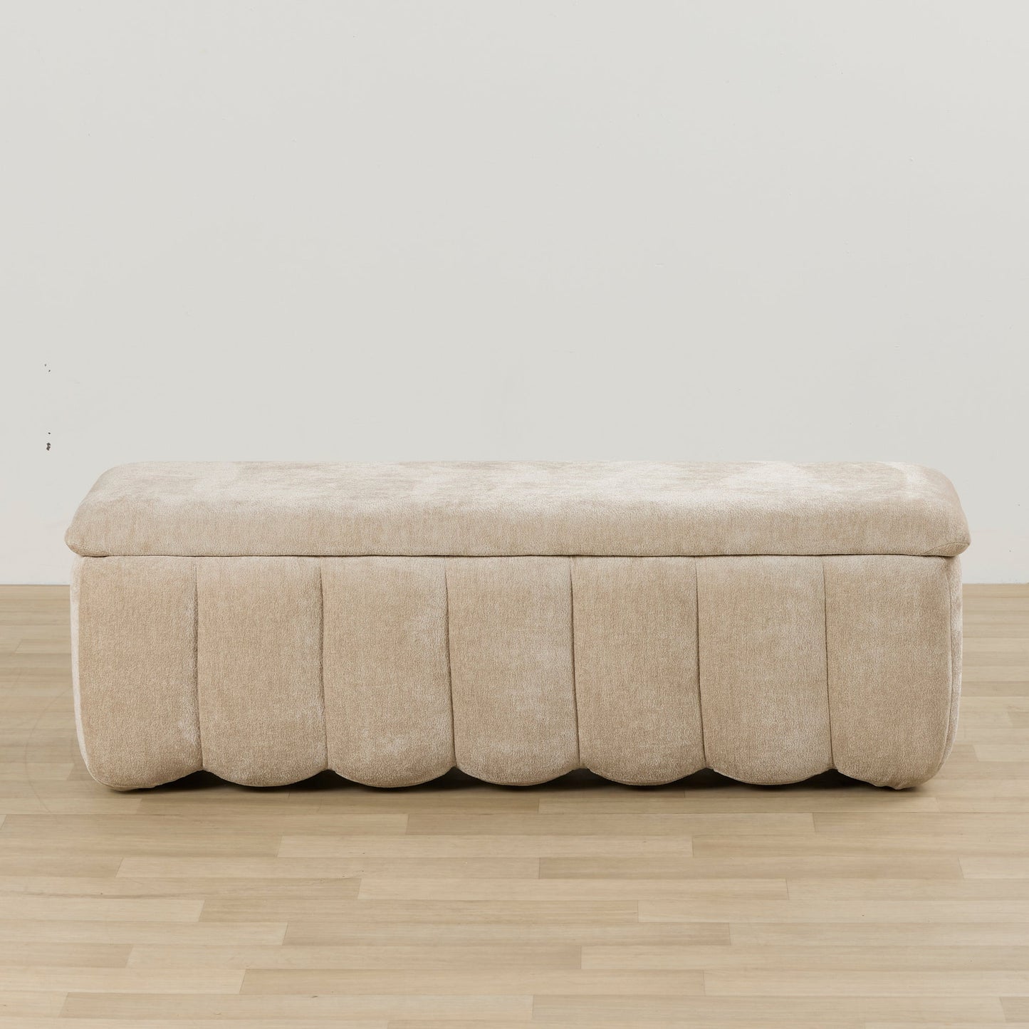 Pouf de rangement Trento - Naturel