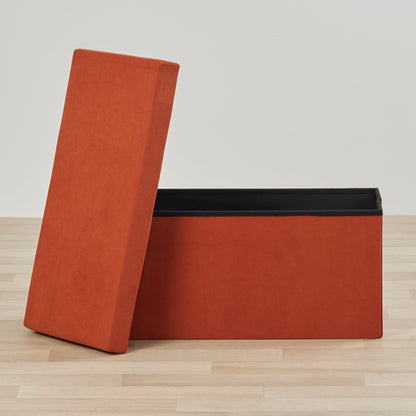 Pouf Foldit - Grand - Orange brûlé