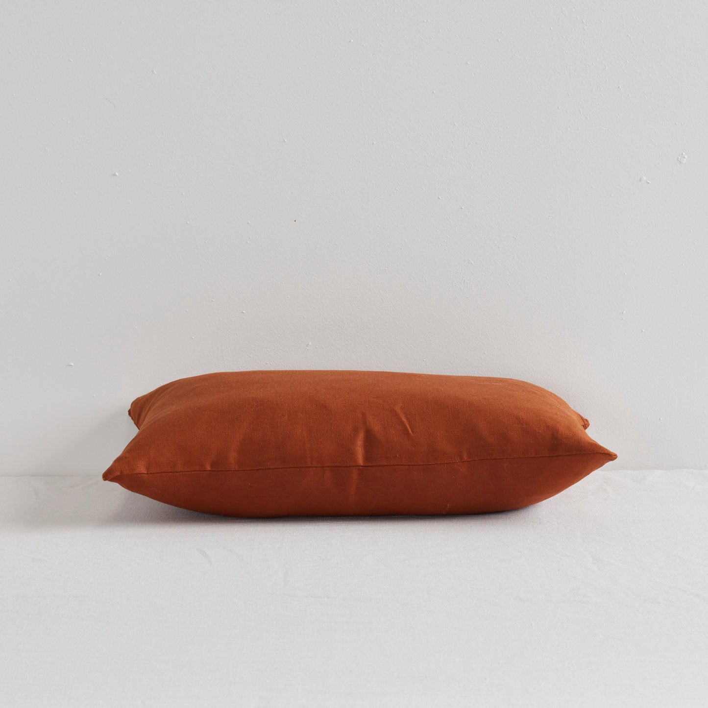 Coussin en lin Jasper - Rouille - 30 x 50 cm