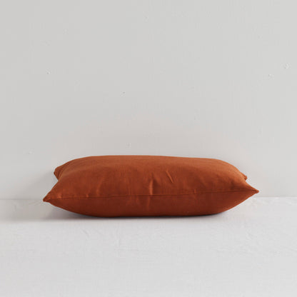 Coussin en lin Jasper - Rouille - 30 x 50 cm