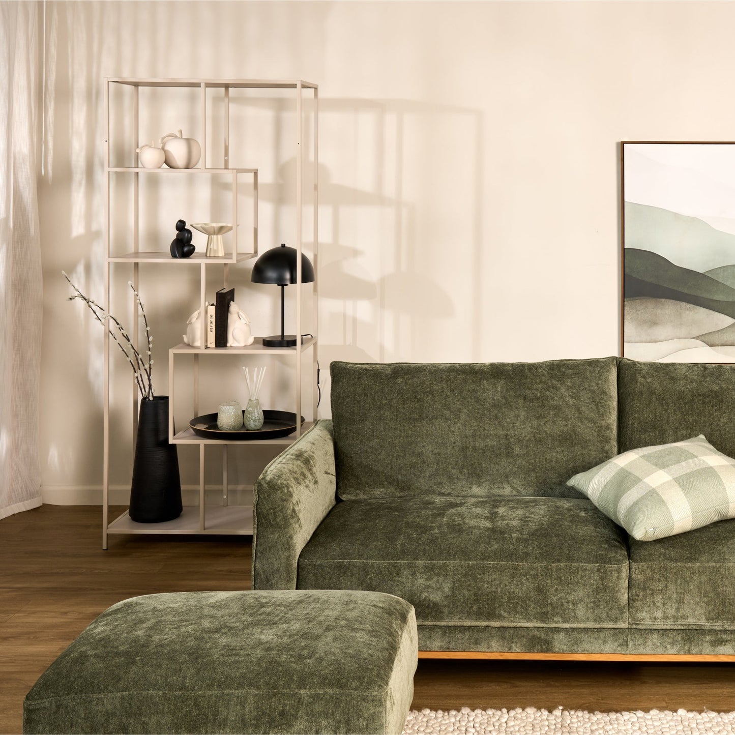 Canapé 2 places Colton - Vert forêt