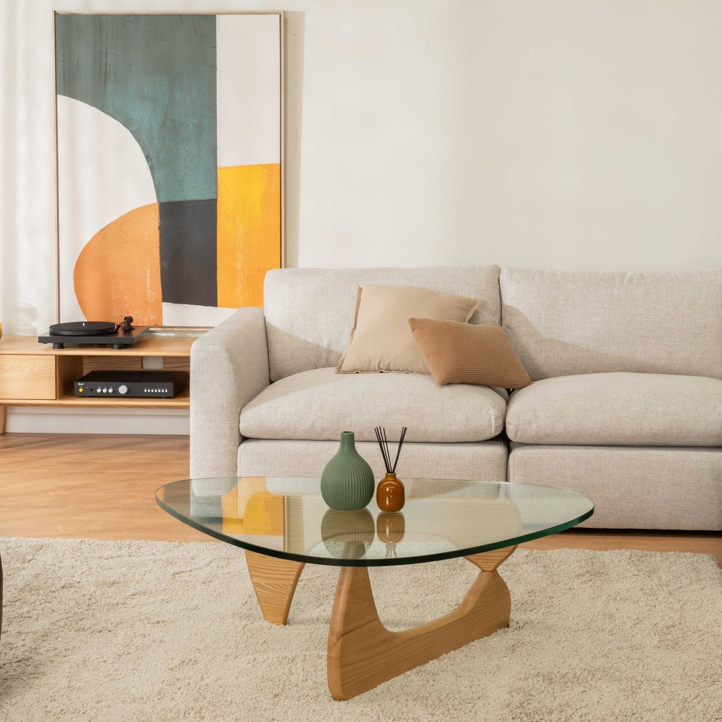 Réplique de la table basse Noguchi - Frêne