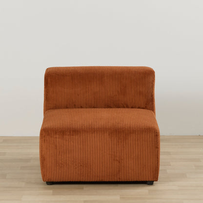 Finnian 1 place sans accoudoirs - Orange brûlé