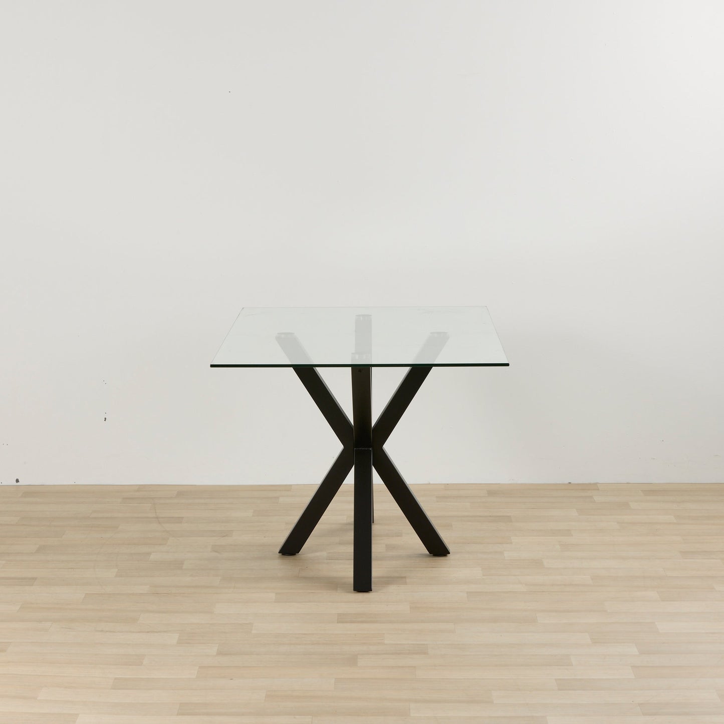 Table de salle à manger Gladstone - Noir/Verre - 160 cm