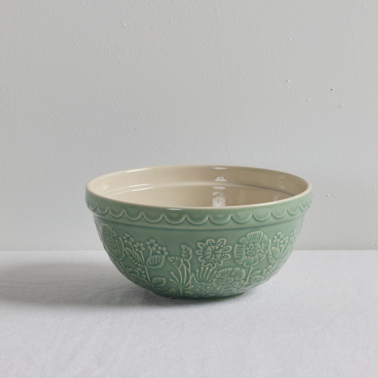 Bol à mélanger Fleurs sauvages - Vert tendre - Moyen