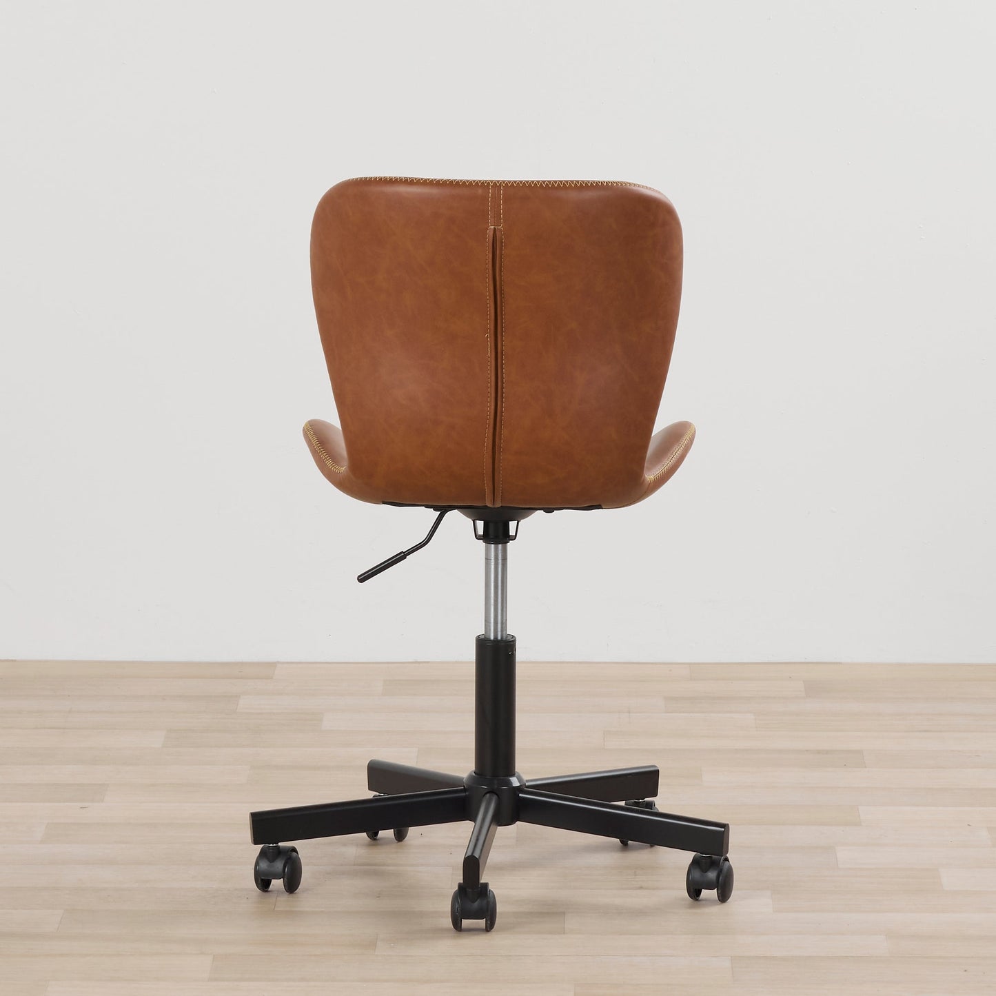 Chaise de bureau Sala en polyuréthane - Noir/Brandy