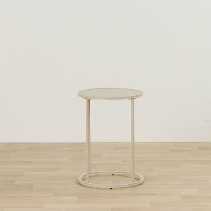 Table d'appoint Eliot - Ronde - Gris