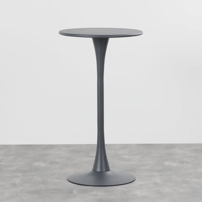 Table de bar Sullivan - Noir et gris