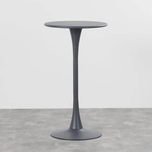 Table de bar Sullivan - Noir et gris