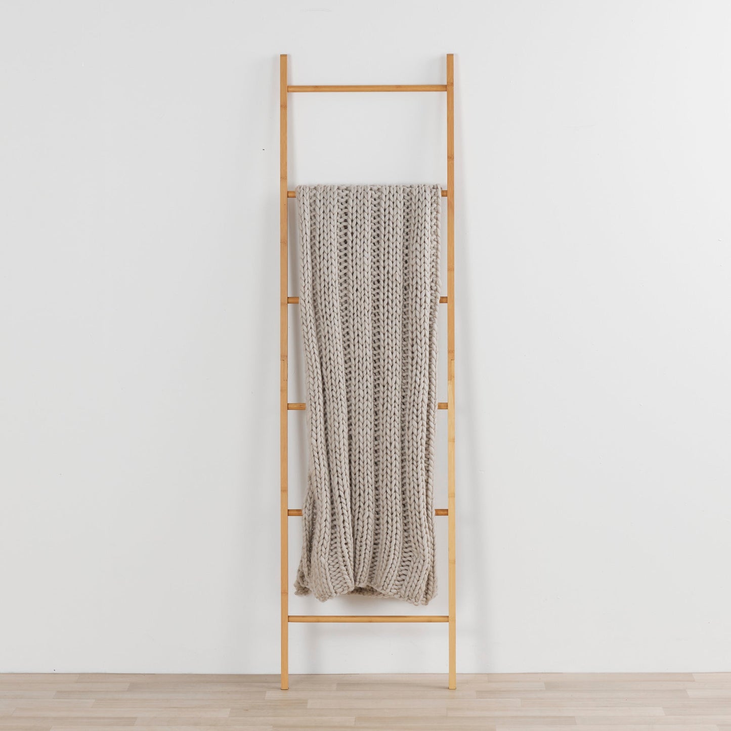 Plaid en grosse maille - Gris