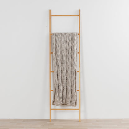 Plaid en grosse maille - Gris