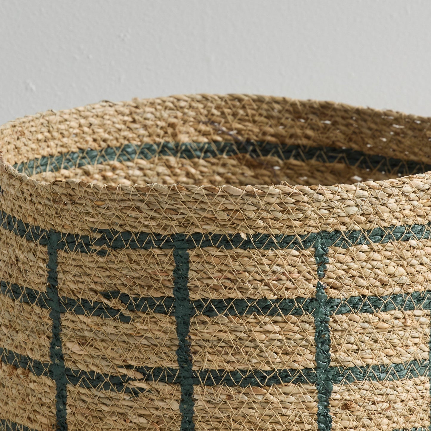 Panier treillis - Vert foncé/Naturel - Moyen