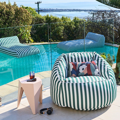 Fauteuil Cove - Rayures vertes