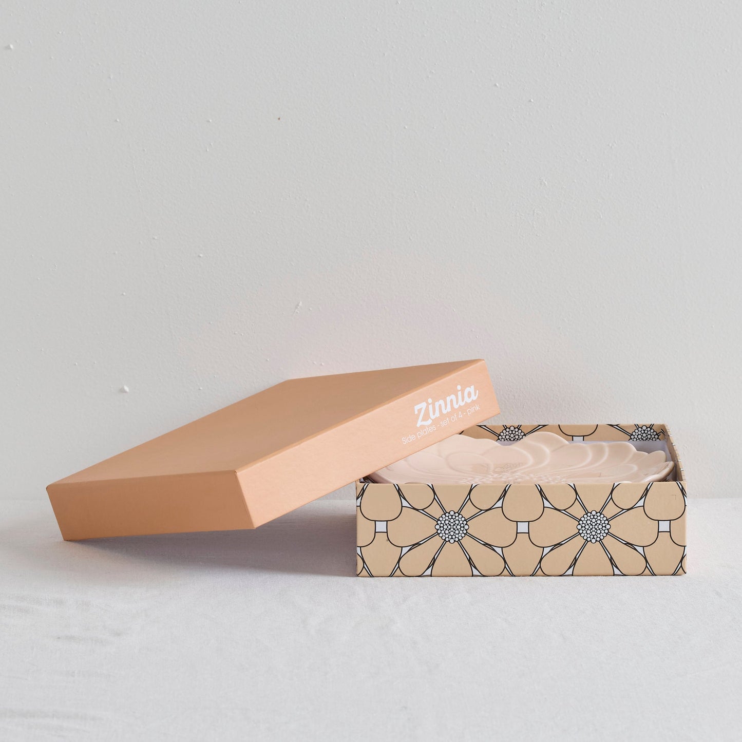 Assiettes à dessert Zinnia - Rose - 4 pièces