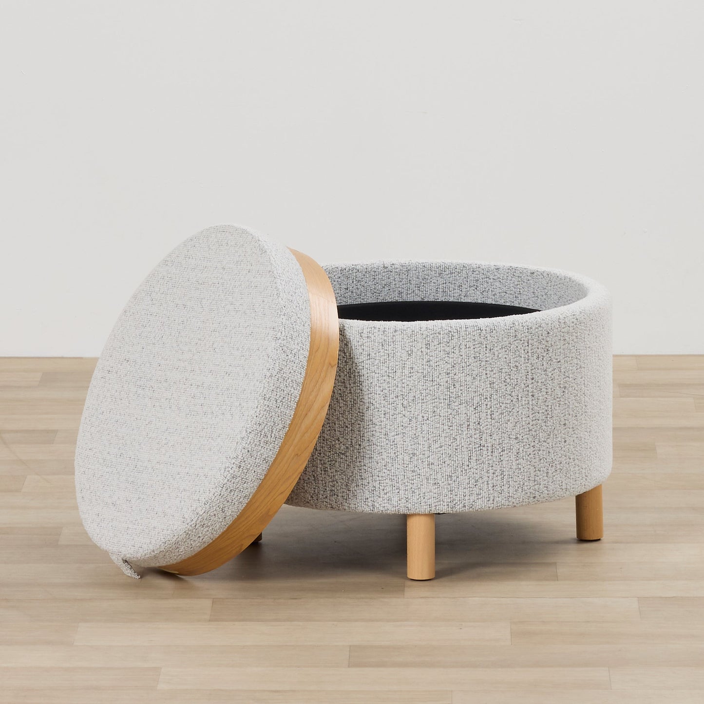Pouf à plateau Maxi - Gris clair