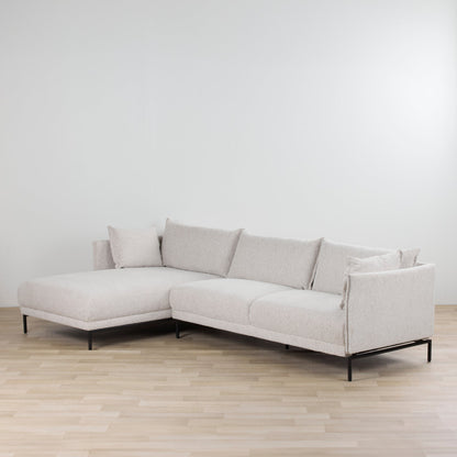 Méridienne Lugo 3 places gauche - Naturel