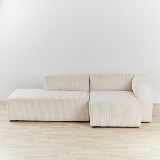 Méridienne Finnian 2 places à droite - Blanc cassé