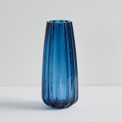 Vase en verre Elena - Bleu
