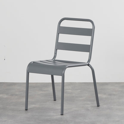 Chaise de salle à manger Positano - Gris foncé