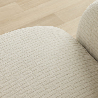 Fauteuil pivotant Marana - Crème