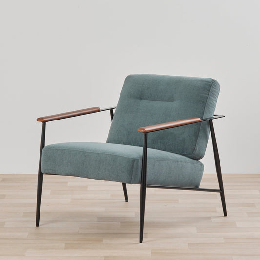 Fauteuil en marbre - Bleu acier