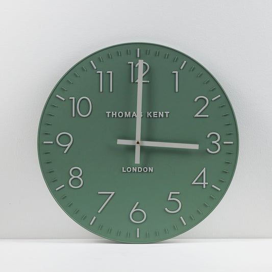 Horloge murale Durham - Vert lierre