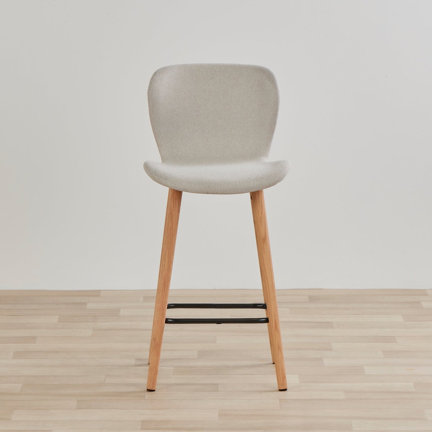 Tabouret de bar Sala - Chêne/Crème