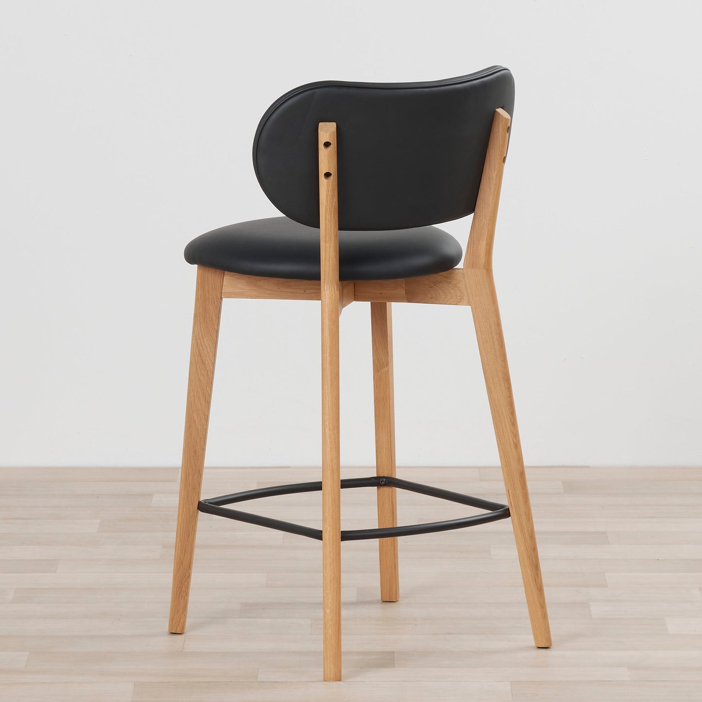 Tabouret de bar Briar - Chêne/Noir