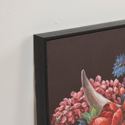 Illustration de vache fleurie