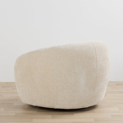 Fauteuil pivotant Duke - Naturel