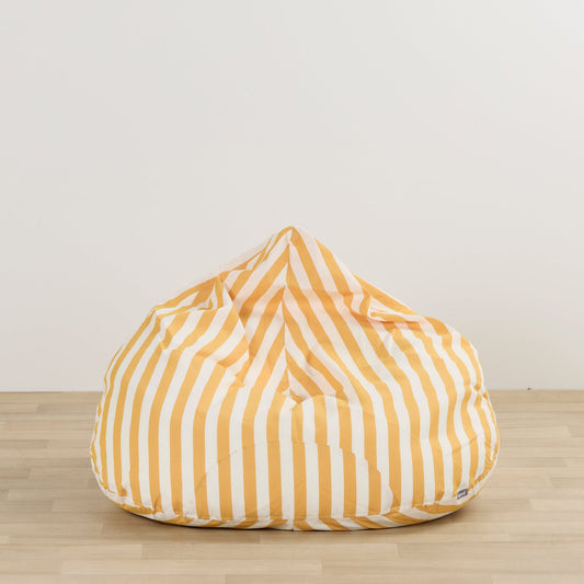 Housse de pouf Reef - Rayures jaunes
