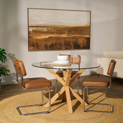 Chaise de salle à manger Barnaby - PU beige