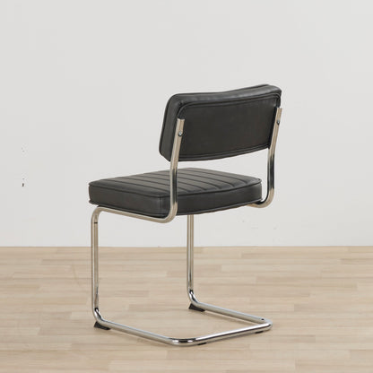 Chaise de salle à manger Barnaby - Gris anthracite PU