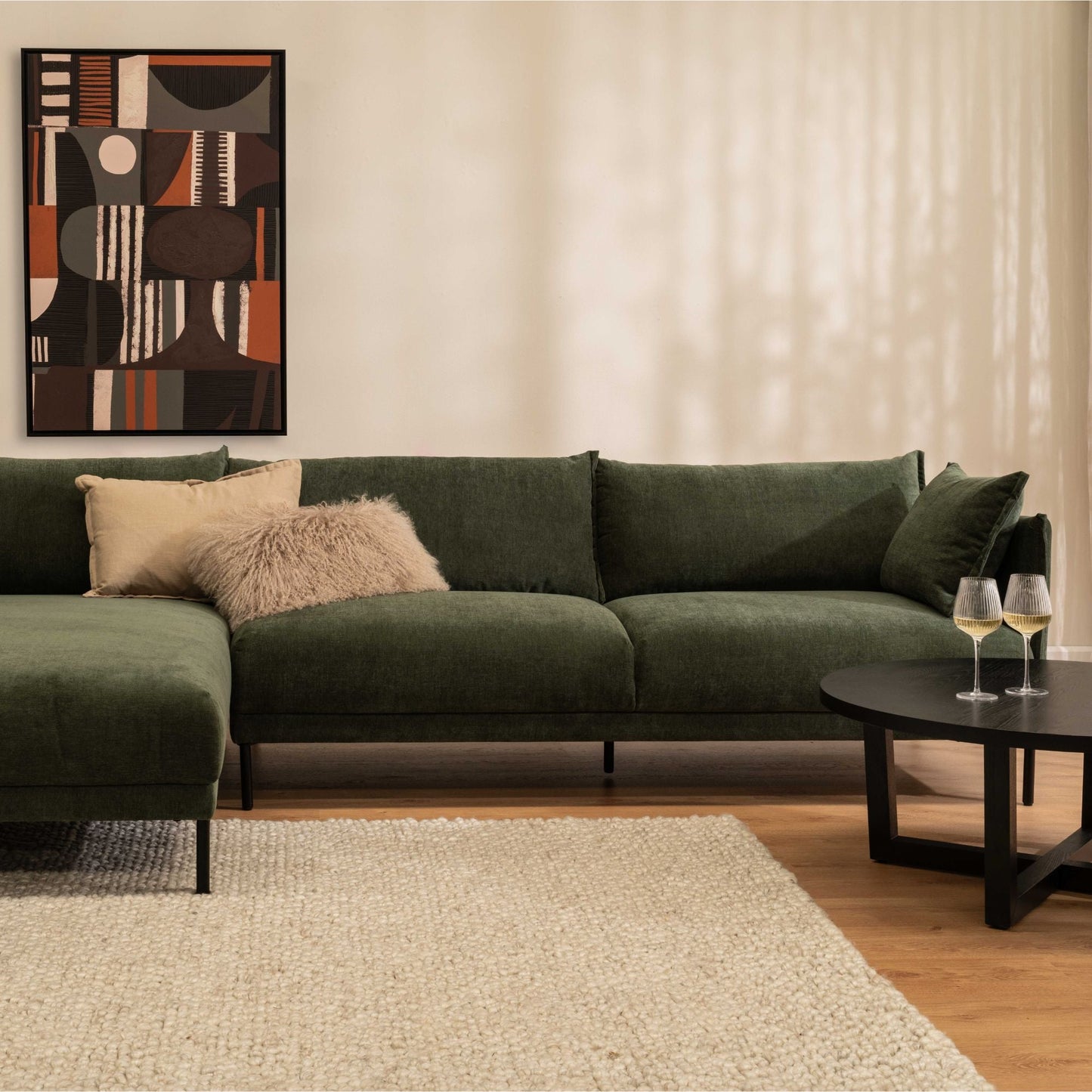 Chaise longue Lugo 3 places gauche - Forêt