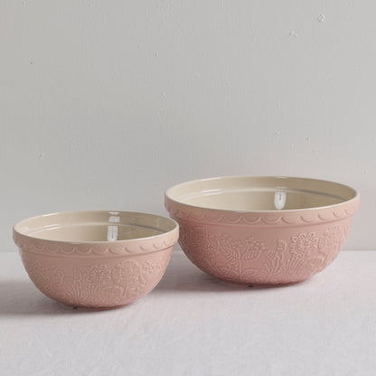 Bol à mélanger Fleurs sauvages - Rose - Moyen