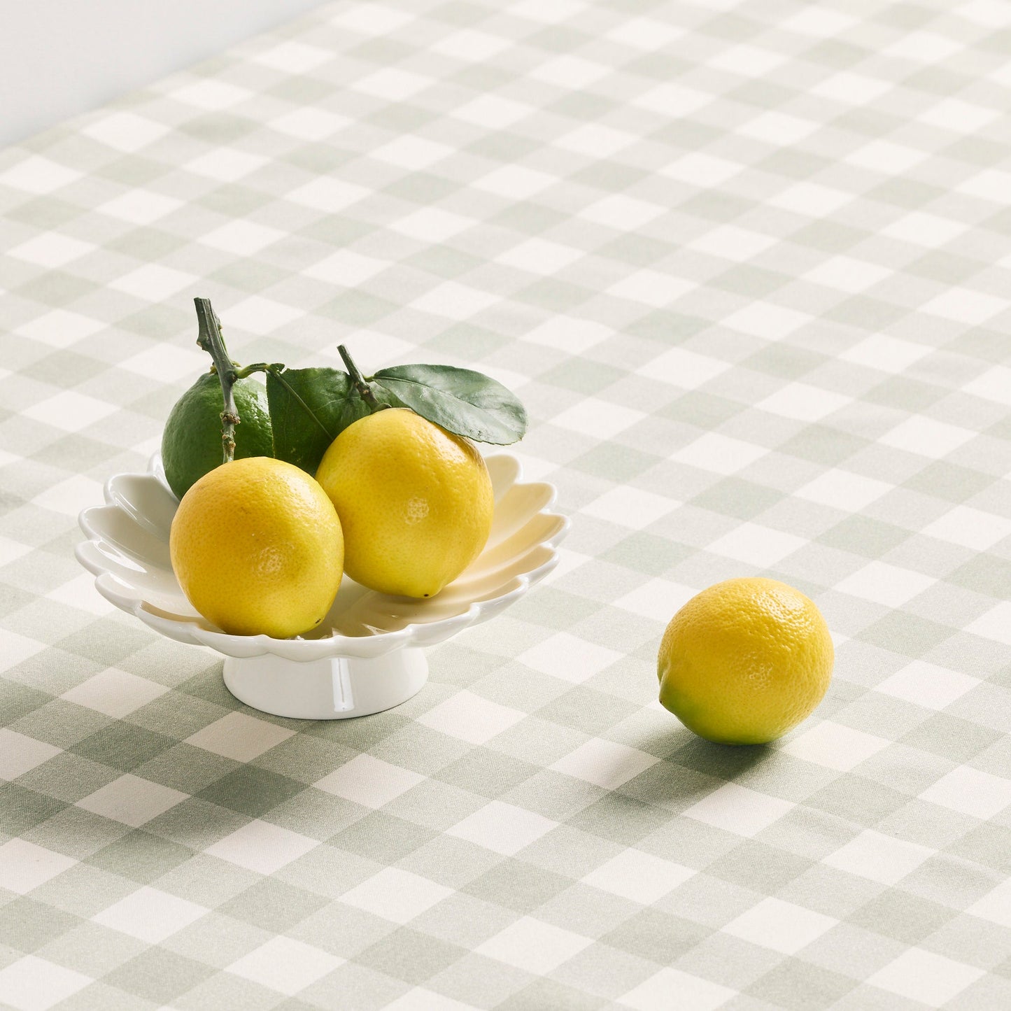 Plat sur pied Aster - Blanc