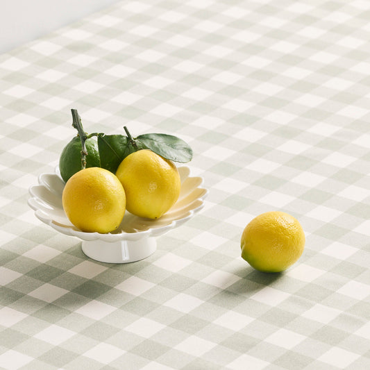 Plat sur pied Aster - Blanc