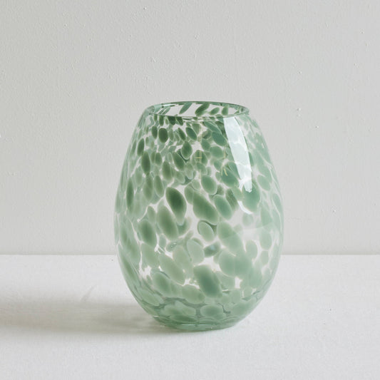 Vase Lottie en verre - Vert tendre
