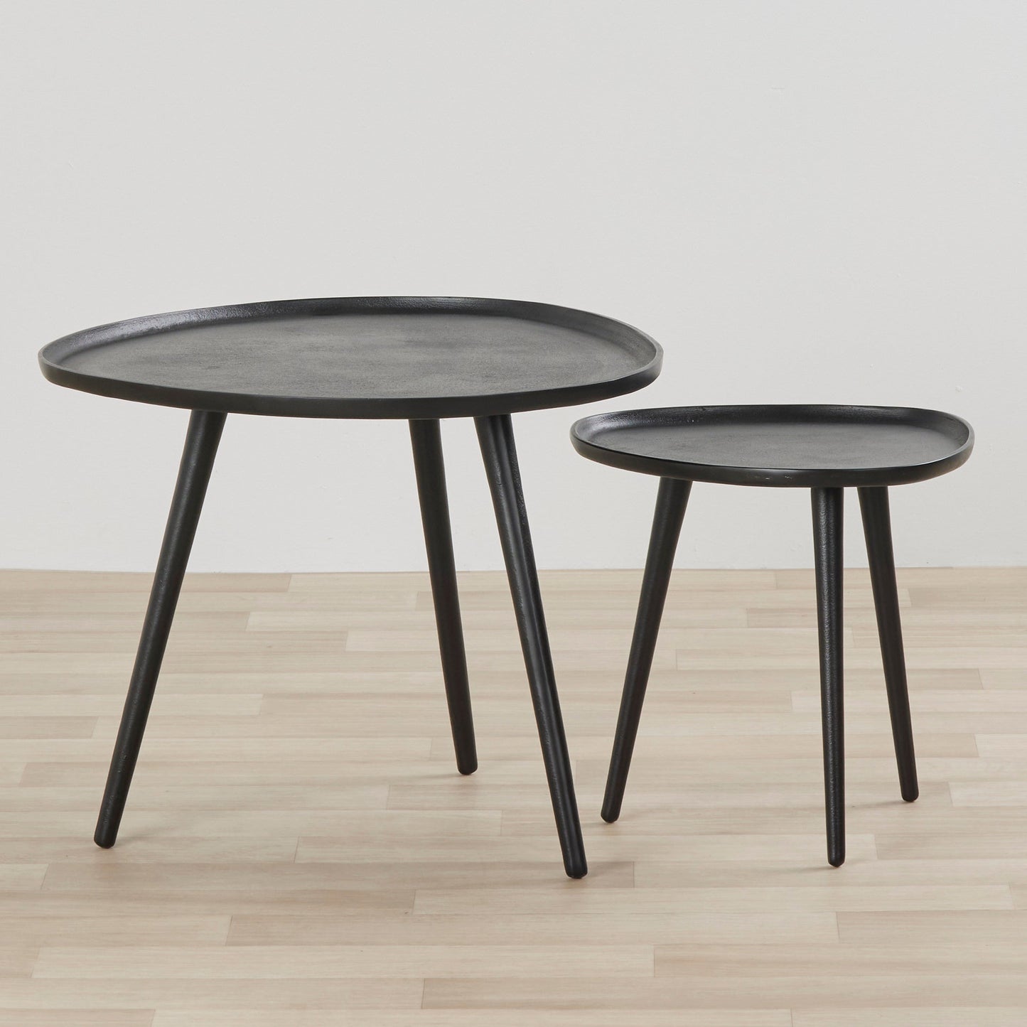Tables basses gigognes Temper - Noir - Lot de 2