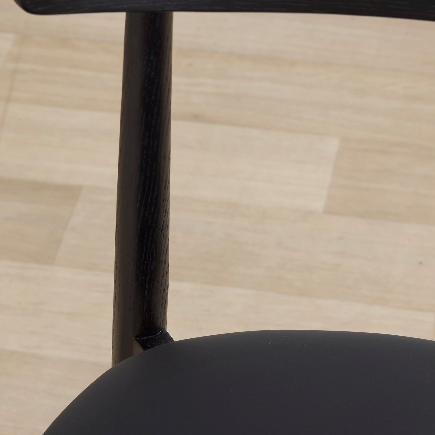 Chaise de salle à manger Henry - Noir/PU