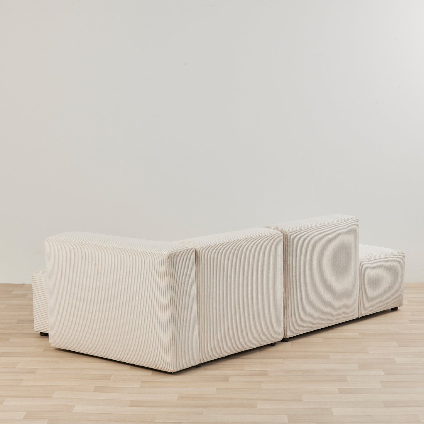 Méridienne Finnian 2 places à droite - Blanc cassé