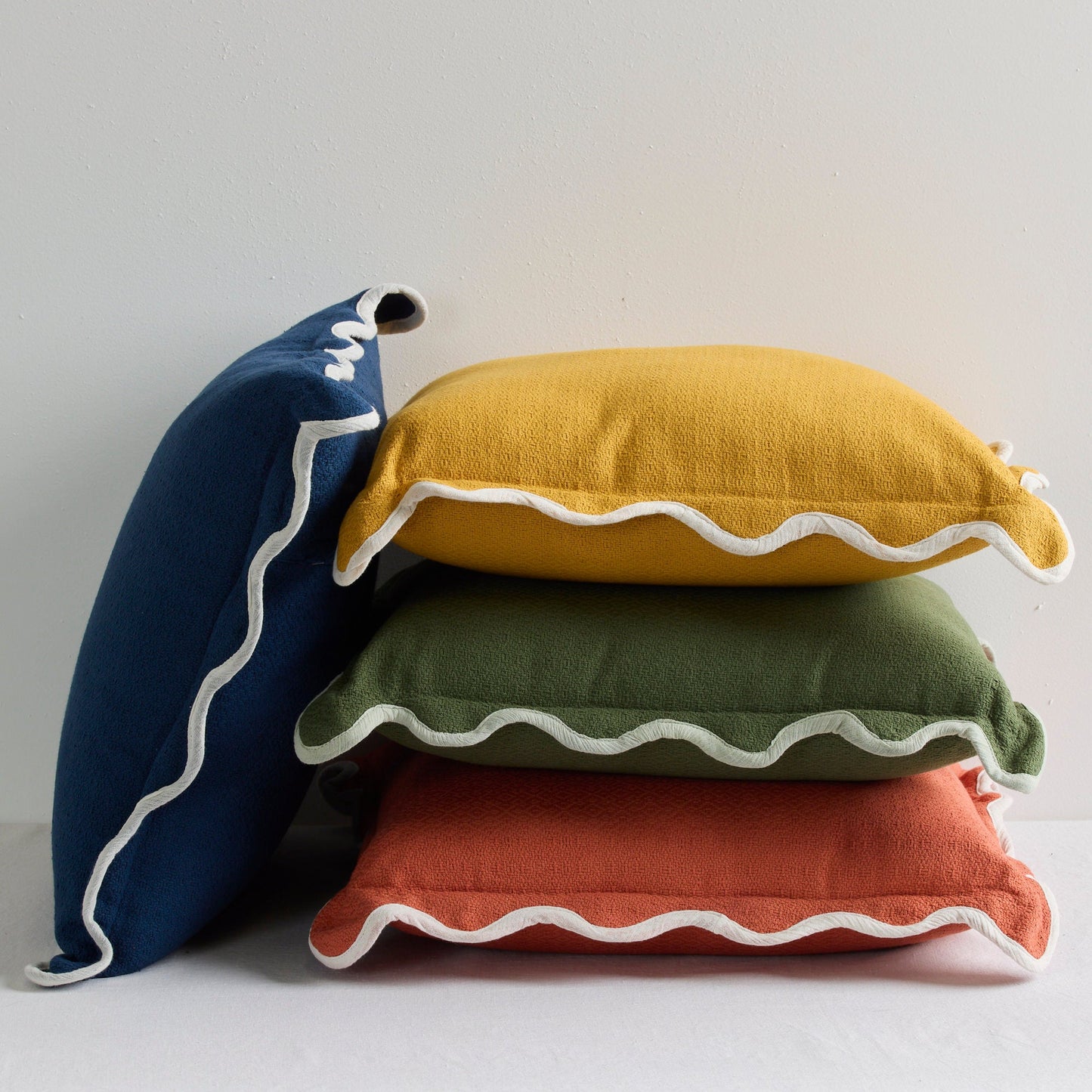 Coussin Perle - Soleil/Blanc - 50x50cm