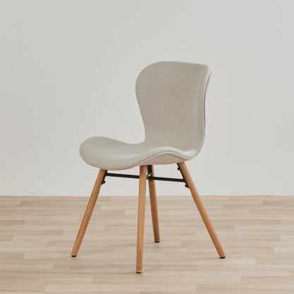 Chaise de salle à manger Sala - Chêne/Crème