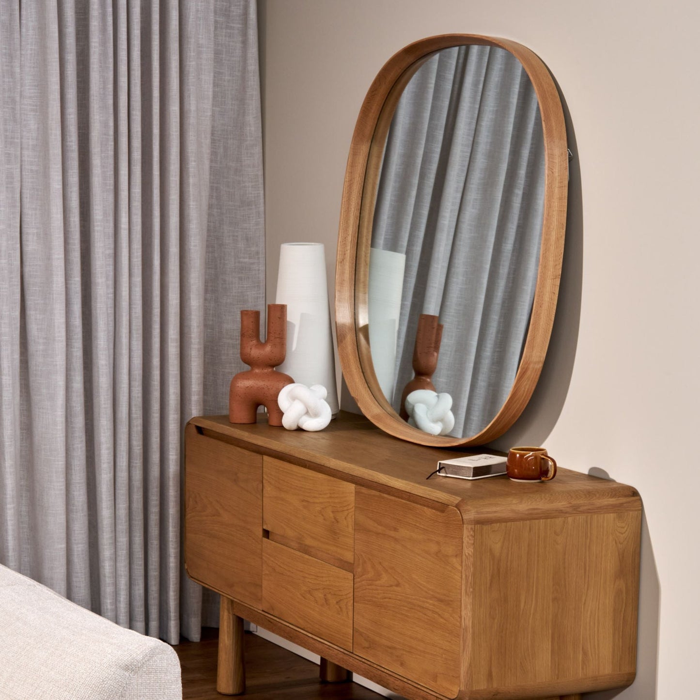 Miroir Viggo - Chêne - 80 cm