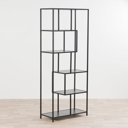 Étagère asymétrique Eliot - Noire - Haute