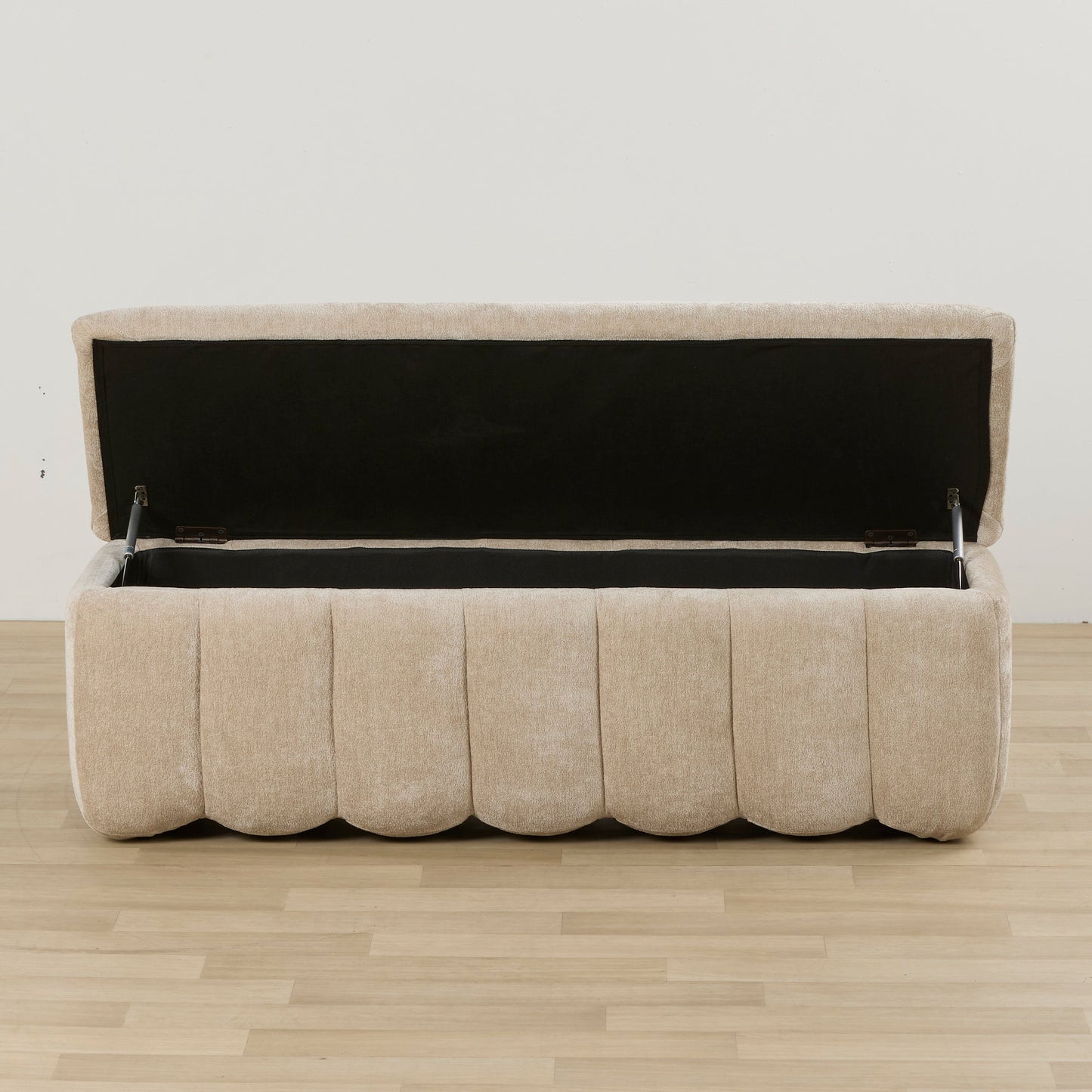 Pouf de rangement Trento - Naturel