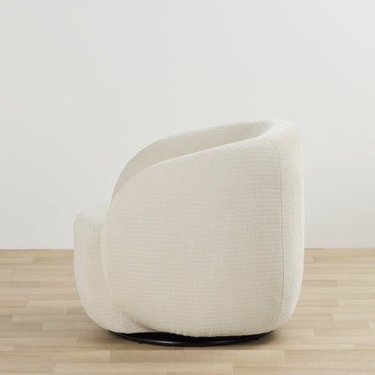 Fauteuil pivotant Marana - Crème