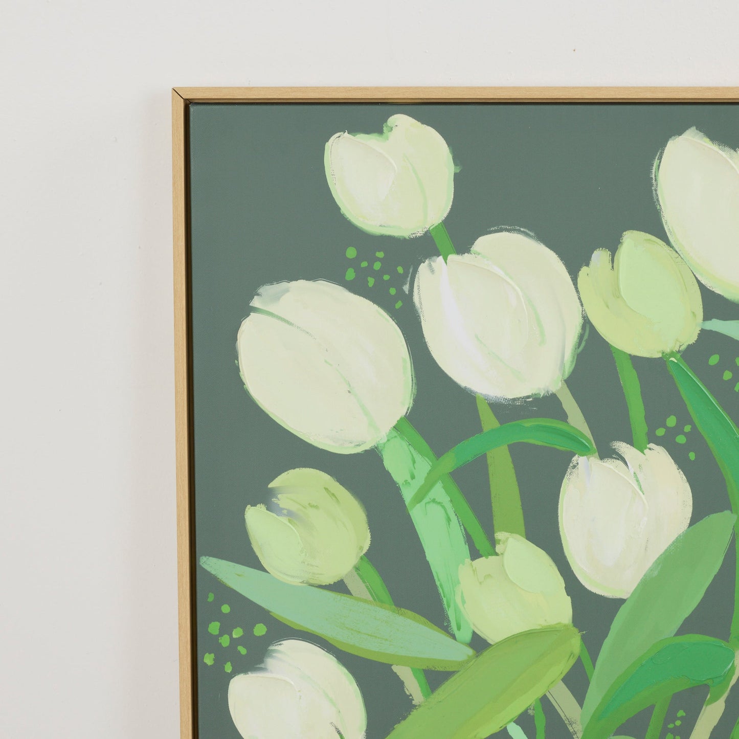 Art de tulipes printanières - Vert